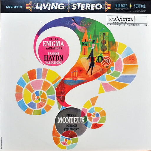 Sir Edward Elgar, Johannes Brahms, Pierre Monteux, London Symphony Orchestra – Enigma Variations / Haydn Variations (LP, Vinyl Record Album)