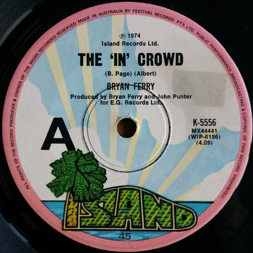 The 'In' Crowd – Bryan Ferry (LP, Vinyl Record Album)