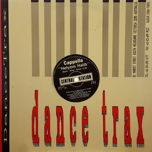 Cappella – Helyom Halib (Acid - Acid - Acid) (LP, Vinyl Record Album)