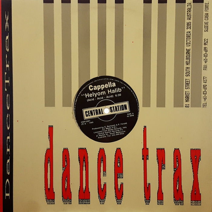 Cappella – Helyom Halib (Acid - Acid - Acid) (LP, Vinyl Record Album)