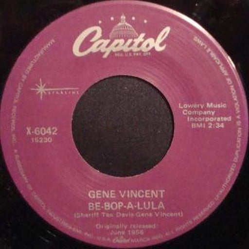 Gene Vincent – Be-Bop-A-Lula (LP, Vinyl Record Album)