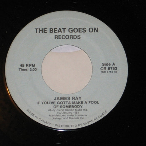 James Ray, James Gilreath – If You've Gotta Make A Fool Of Somebody / Little Band Of Gold (LP, Vinyl Record Album)