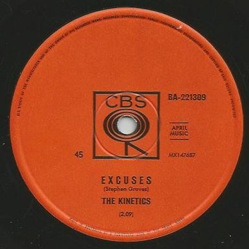 The Kinetics – Excuses (LP, Vinyl Record Album)