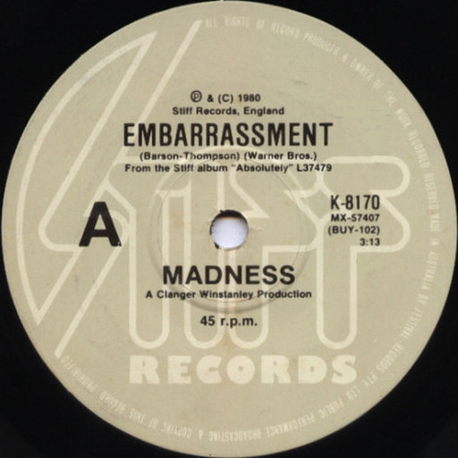 Madness – Embarrassment (LP, Vinyl Record Album)