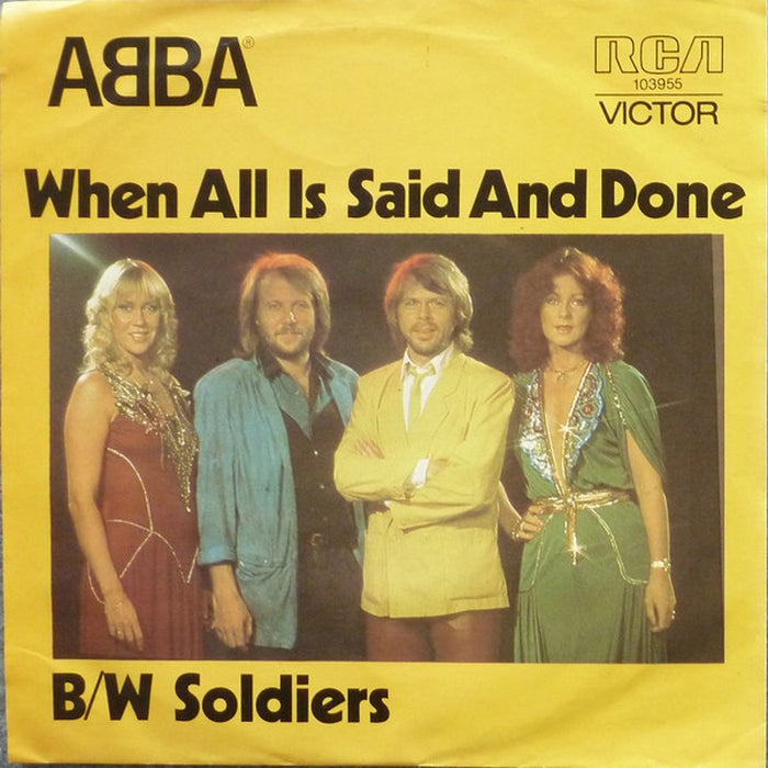 ABBA – When All Is Said And Done B/W Soldiers (LP, Vinyl Record Album)