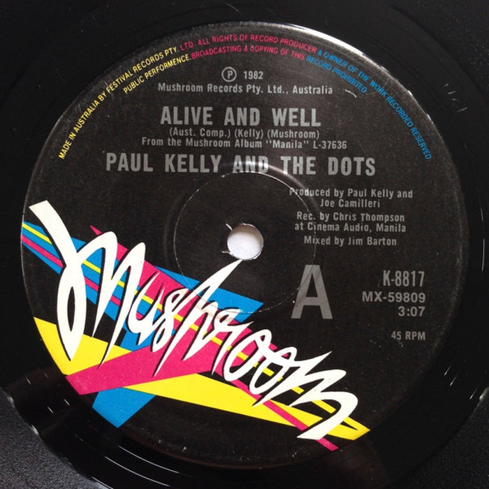 Paul Kelly And The Dots – Alive And Well (LP, Vinyl Record Album)