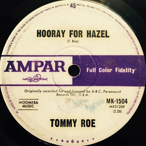 Hooray For Hazel / Need Your Love – Tommy Roe (LP, Vinyl Record Album)