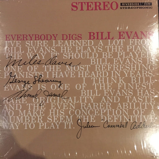 The Bill Evans Trio – Everybody Digs Bill Evans (LP, Vinyl Record Album)