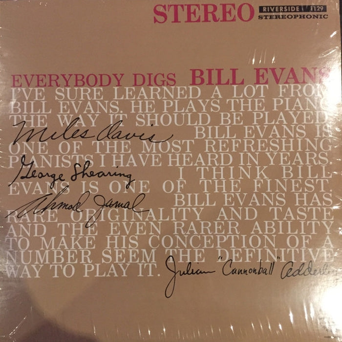 The Bill Evans Trio – Everybody Digs Bill Evans (LP, Vinyl Record Album)