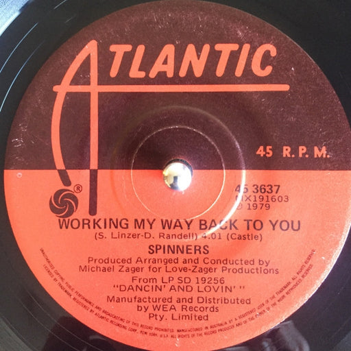 Spinners – Working My Way Back To You (LP, Vinyl Record Album)