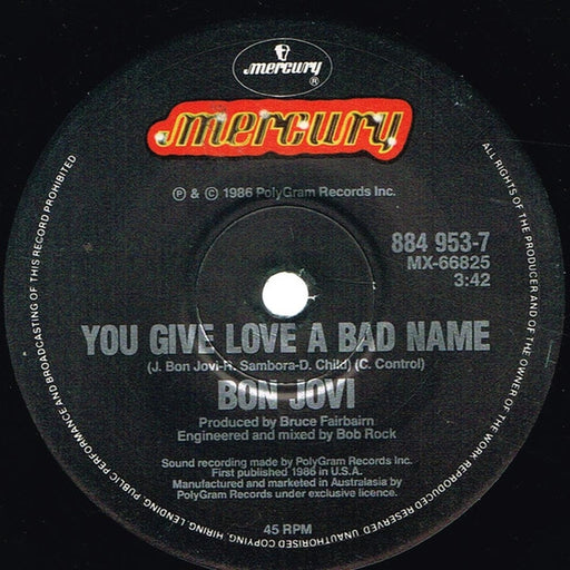 Bon Jovi – You Give Love A Bad Name (LP, Vinyl Record Album)
