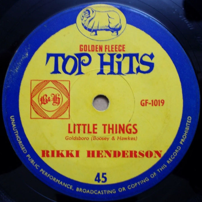 Rikki Henderson, The Jaybirds – Little Things / I'll Never Find Another You (LP, Vinyl Record Album)