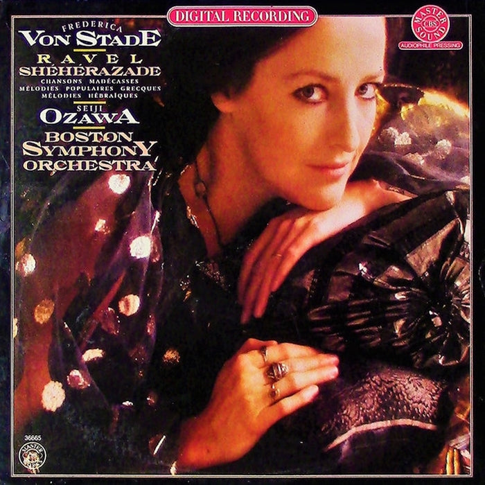 Frederica Von Stade, Seiji Ozawa, Boston Symphony Orchestra, Maurice Ravel – Schéhérazade / Chansons Madécasses / Mélodies Populaires Grecques / Mélodies Hébraïques (LP, Vinyl Record Album)