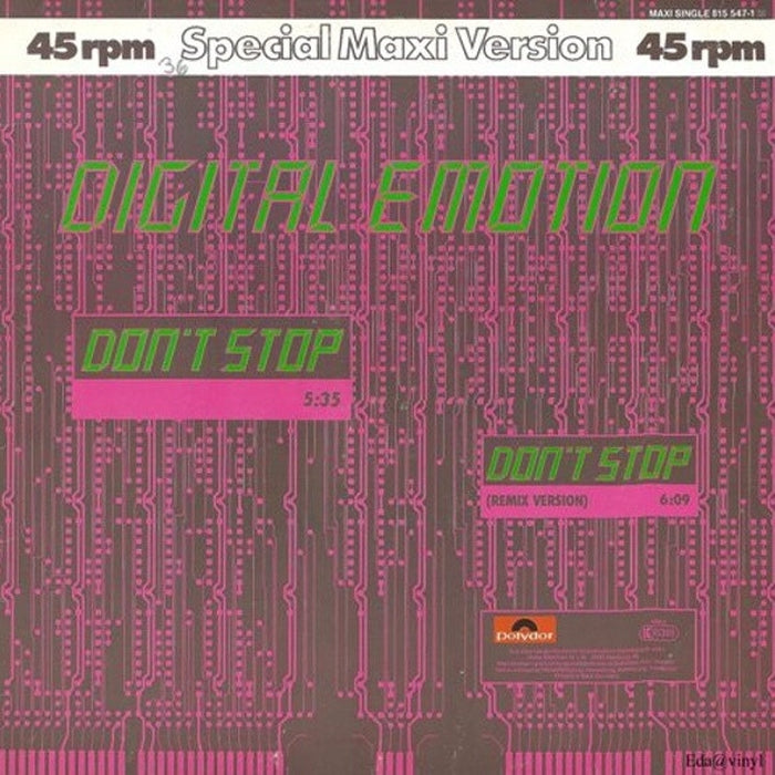 Digital Emotion – Don't Stop (LP, Vinyl Record Album)