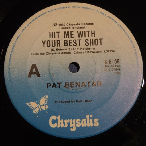 Pat Benatar – Hit Me With Your Best Shot (LP, Vinyl Record Album)