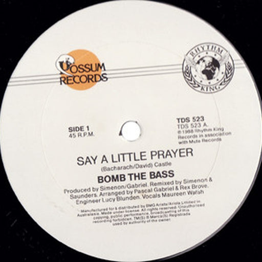 Bomb The Bass – Say A Little Prayer (LP, Vinyl Record Album)