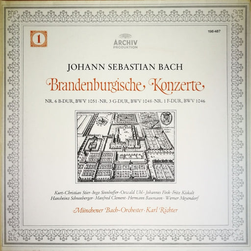 Johann Sebastian Bach, Münchener Bach-Orchester, Karl Richter – 6 Brandenburgische Konzerte - Six Concerts Avec Plusieurs Instruments - Six Brandenburg Concertos (LP, Vinyl Record Album)