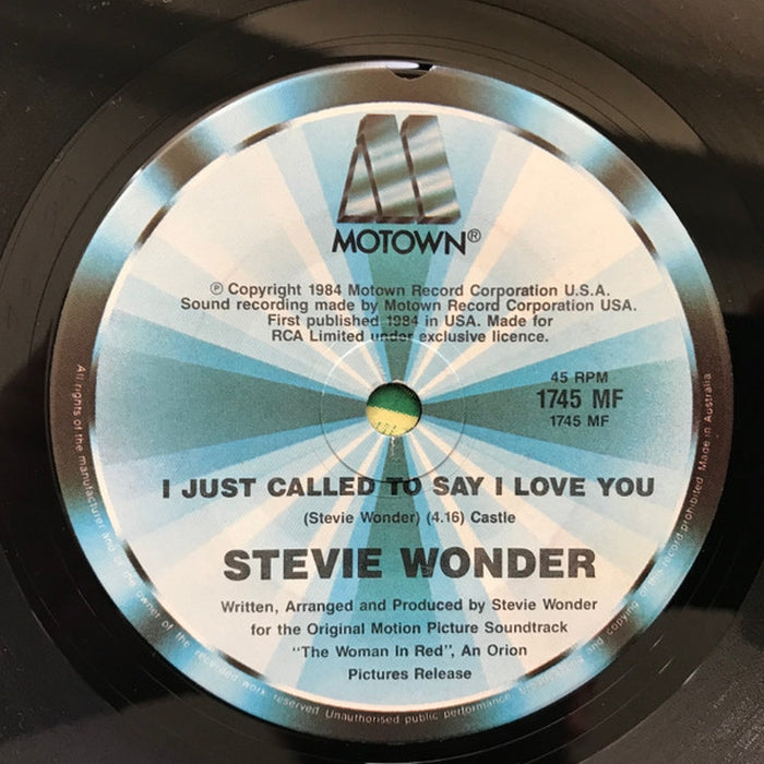 Stevie Wonder – I Just Called To Say I Love You (LP, Vinyl Record Album)