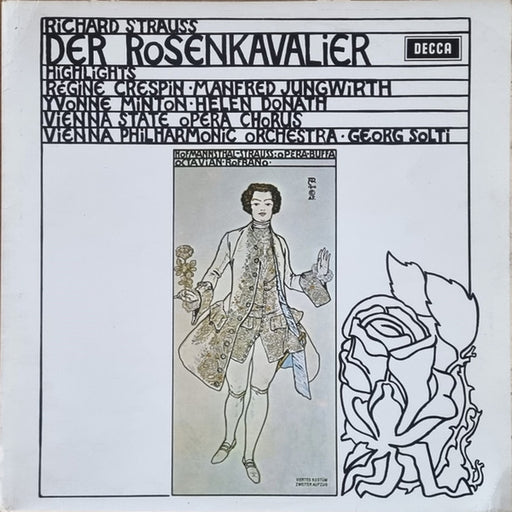 Richard Strauss, Georg Solti, Régine Crespin, Manfred Jungwirth – Der Rosenkavalier - Highlights (LP, Vinyl Record Album)