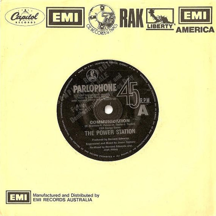 The Power Station – Communication (LP, Vinyl Record Album)