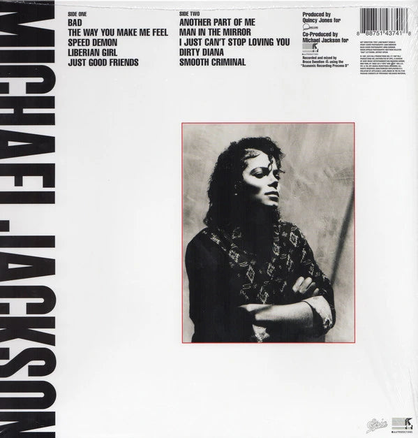 Michael Jackson – Bad LP vinyl record, image 3 of 3