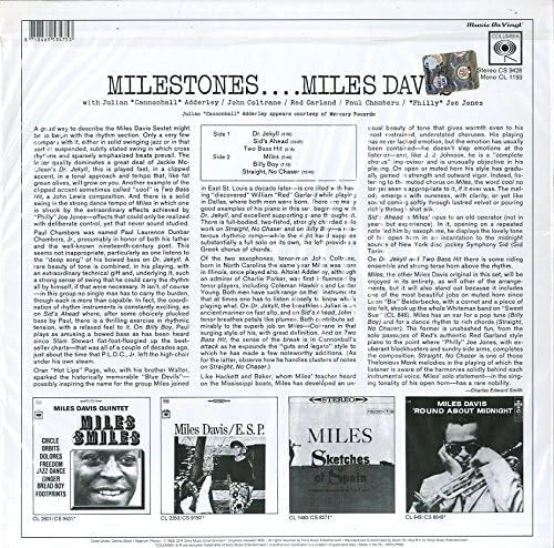 Miles Davis – Milestones (Stereo) LP vinyl record, image 2 of 2