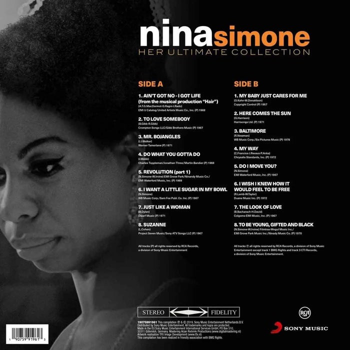 Nina Simone – Her Ultimate Collection LP vinyl record, image 2 of 3