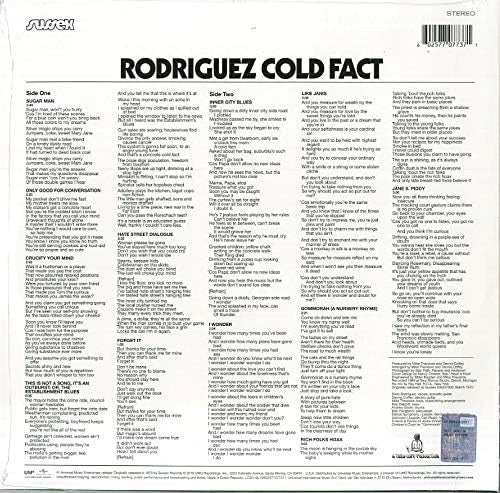 Sixto Rodriguez – Cold Fact LP vinyl record, image 3 of 3