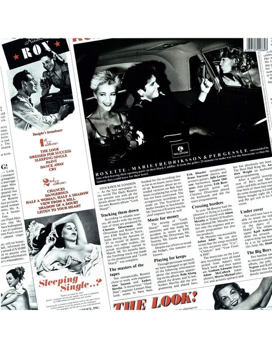Roxette – Look Sharp! (Gold Vinyl, 40th Anniversary Edition) LP vinyl record, image 2 of 3