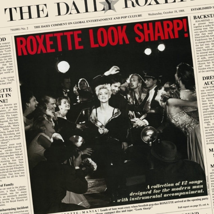 Roxette – Look Sharp! (Gold Vinyl, 40th Anniversary Edition) LP vinyl record, image 1 of 3