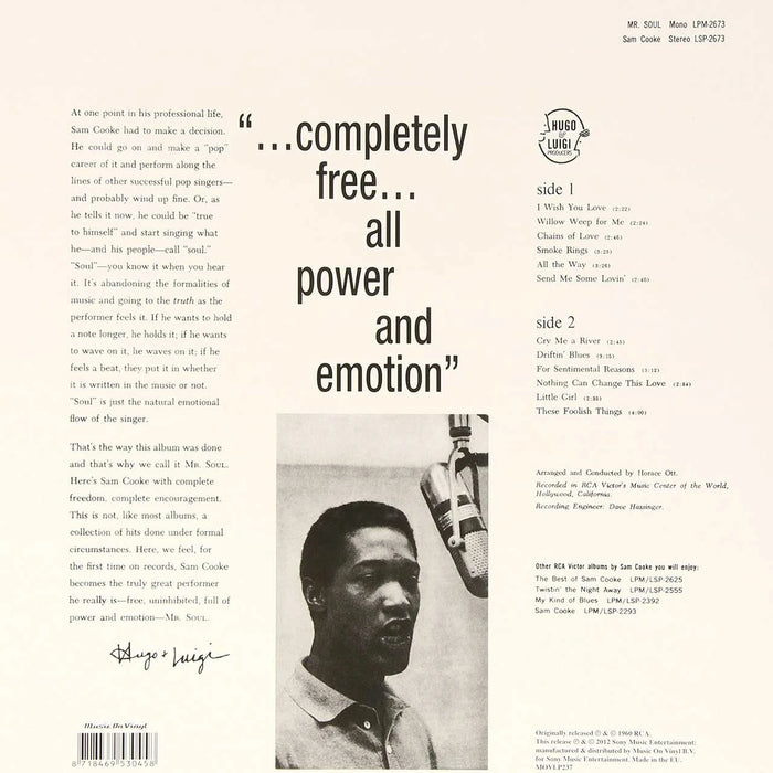 Mr. Soul – Sam Cooke LP vinyl record, image 2 of 2