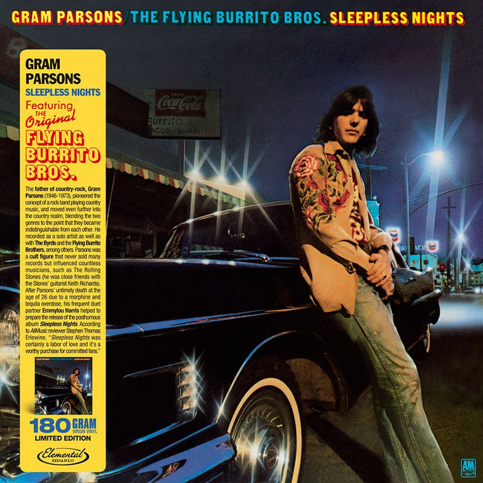Gram Parsons, The Flying Burrito Bros – Sleepless Nights LP vinyl record