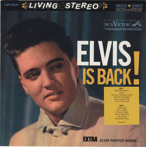 Elvis Presley, The Jordanaires – Elvis Is Back! (Speakers Corner) LP vinyl record