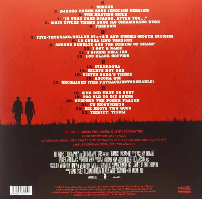 Various – Django Unchained (Original Motion Picture Soundtrack) (2xLP) LP vinyl record, image 2 of 2