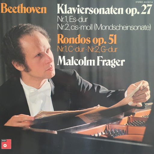 Ludwig van Beethoven, Malcolm Frager – Beethoven Klaviersonaten op. 27 Nr.1, Es-dur Nr.2, cis-moll (Mondscheinsonate) Rondos op. 51 Nr.1, C-dur - Nr.2, G-dur (LP, Vinyl Record Album)