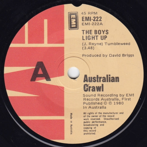 Australian Crawl – The Boys Light Up (LP, Vinyl Record Album)