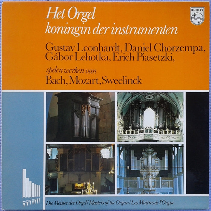 Gustav Leonhardt, Daniel Chorzempa, Gábor Lehotka, Erich Piasetzki – Het Orgel Koningin Der Instrumenten (LP, Vinyl Record Album)