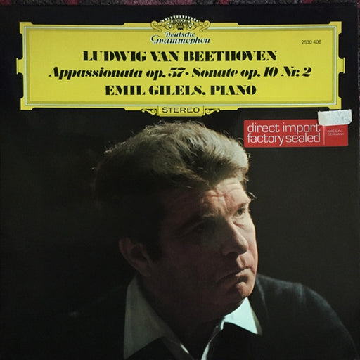 Ludwig van Beethoven, Emil Gilels – Appassionata Op. 57 / Sonate Op. 10 Nr. 2 (LP, Vinyl Record Album)