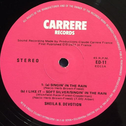 Sheila & B. Devotion – Singin In The Rain (LP, Vinyl Record Album)