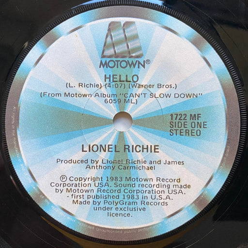 Lionel Richie – Hello (LP, Vinyl Record Album)
