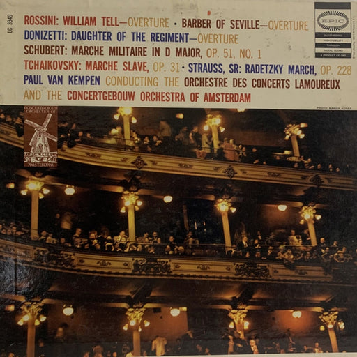 Paul van Kempen – Overtures And Marches: Rossini · Donizetti · Tchaikovsky · Strauss · Schubert - Paul Van Kempen Conducting (LP, Vinyl Record Album)