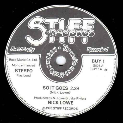 Nick Lowe – So It Goes (LP, Vinyl Record Album)