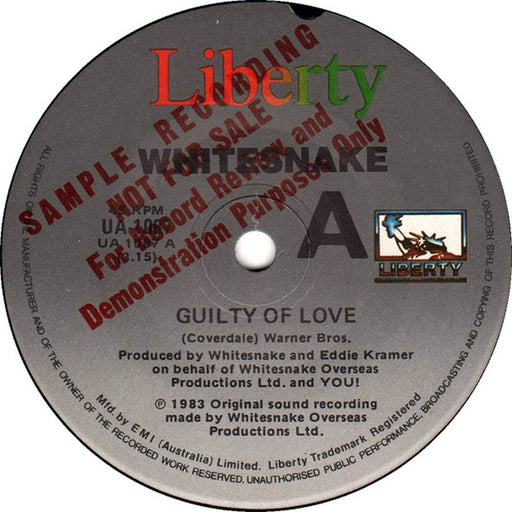 Whitesnake – Guilty Of Love (LP, Vinyl Record Album)