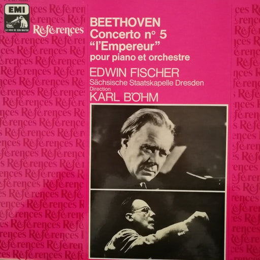 Ludwig van Beethoven, Edwin Fischer, Staatskapelle Dresden, Karl Böhm – Concerto N° 5 Pour Piano Et Orchestre En Si Bémol Majeur, Op. 73 "L'Empereur" (LP, Vinyl Record Album)