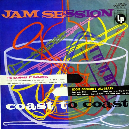 Jam Session Coast-To-Coast – Eddie Condon And His All-Stars, The Rampart Street Paraders (LP, Vinyl Record Album)