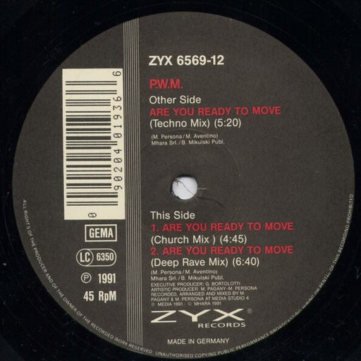 P.W.M. – Are You Ready To Move (LP, Vinyl Record Album)