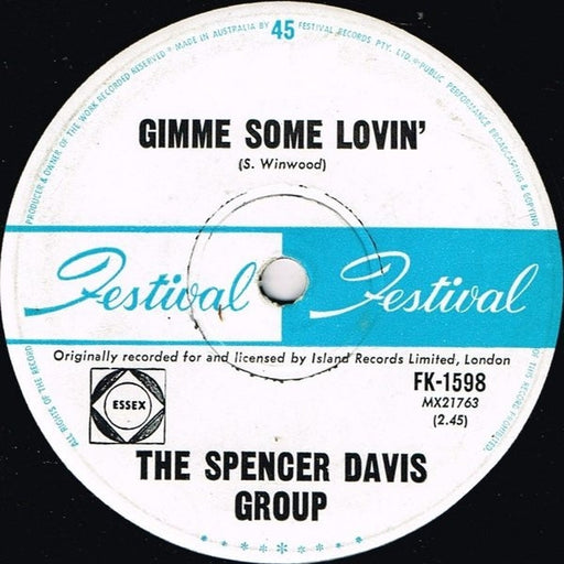 The Spencer Davis Group – Gimme Some Lovin / Blues In F (LP, Vinyl Record Album)
