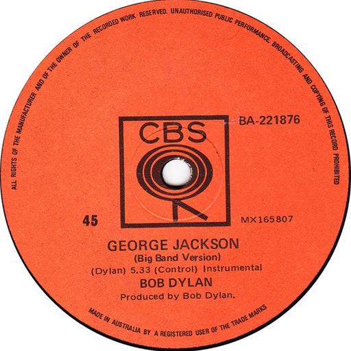 Bob Dylan – George Jackson (LP, Vinyl Record Album)