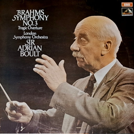 Johannes Brahms, The London Symphony Orchestra, Sir Adrian Boult – Symphony No. 3 / Tragic Overture (LP, Vinyl Record Album)