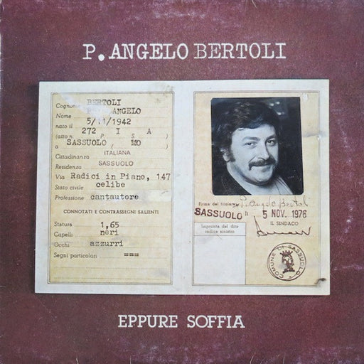 Eppure Soffia – Pierangelo Bertoli (LP, Vinyl Record Album)